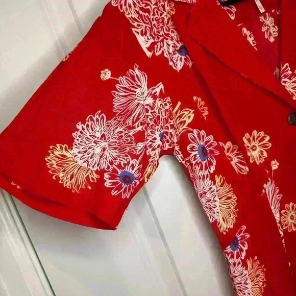 Free People Red Blue Hawaii Mini Dress XXS - Picture 6 of 14